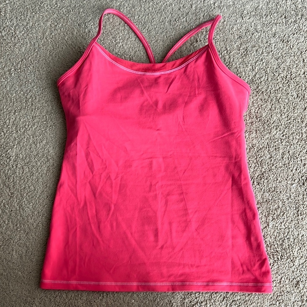 Lululemon Power Y Tank Bright Pink